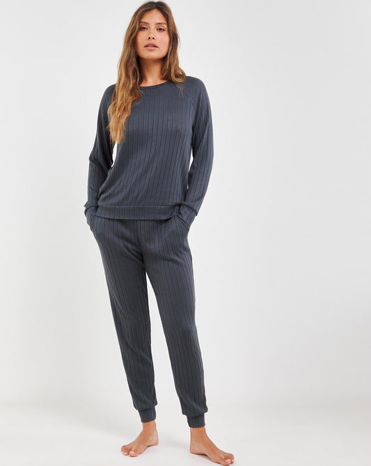 SoftFit Ribbed Lounge Set