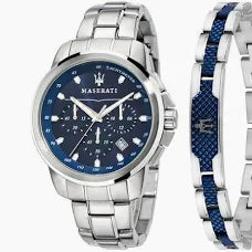 SHALOMEY Men’s Watch & Bracelet Duo